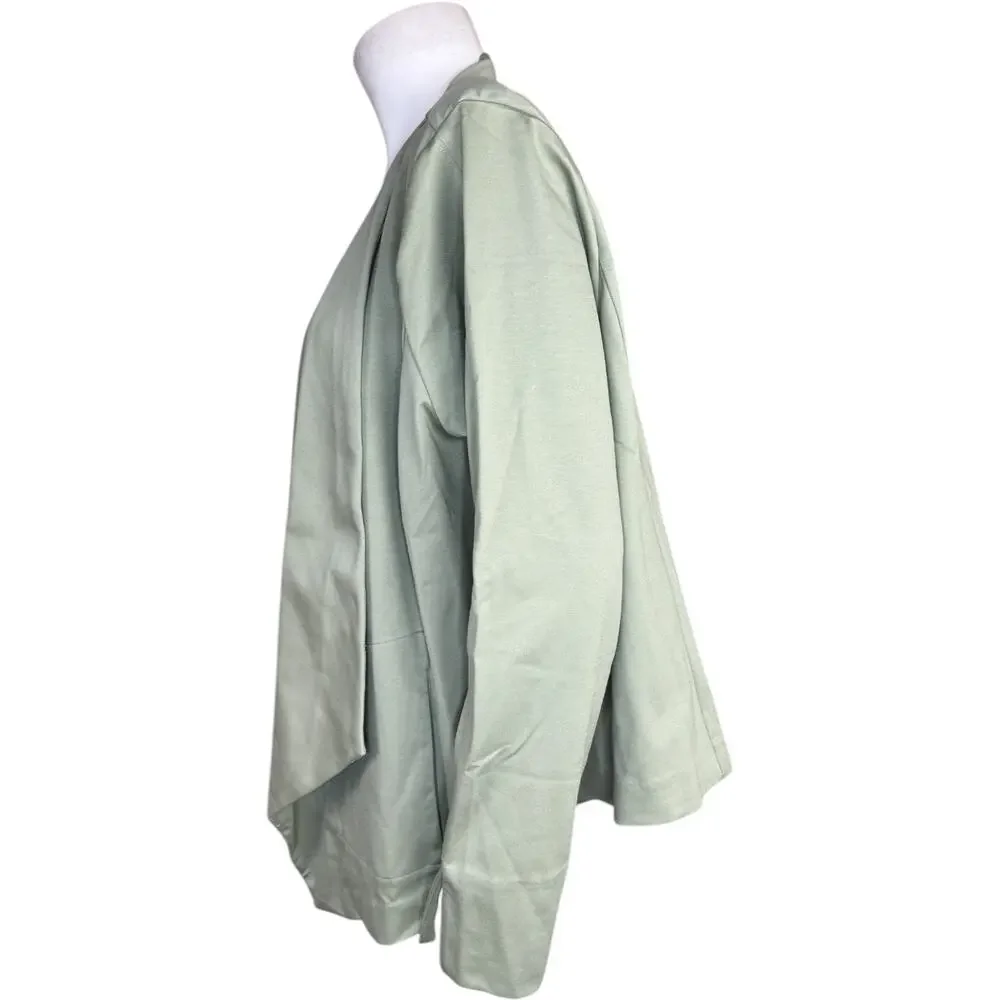 Isaac‎ Mizrahi Live! Elements Stretch Knit Jacket Rosemary 2X NWOT Long Sleeve